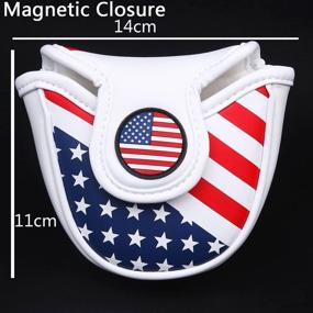 img 3 attached to Stars & Stripes Magnetic Closure Golf Mallet Putter Head Cover Protector