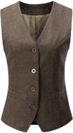 👚 foucome women's regular business waistcoat - coats, jackets & vests for women logo