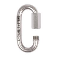 stainless carabiner connector corrosion resistant logo