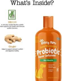 img 2 attached to 🐶 Zesty Paws Probiotic Flavor Infusions for Dogs - 500 Million CFU Probiotics for Optimal Gut Health & Flora - Boosts Immune System - Chicken Flavor