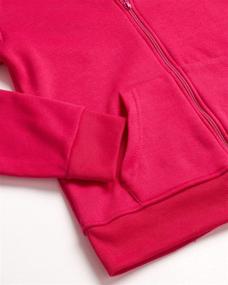 img 3 attached to Real Love Girls' Jogger Set - Cozy 2-Piece Fleece Hoodie and Sweatpants (Size: 7-16)