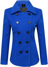 img 2 attached to 🧥 TAM WARE Women's Blue Double-Breasted TWCWC06 Coat - Clothing for Coats, Jackets, Vests