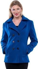 img 3 attached to 🧥 TAM WARE Women's Blue Double-Breasted TWCWC06 Coat - Clothing for Coats, Jackets, Vests