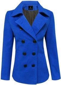 img 4 attached to 🧥 TAM WARE Women's Blue Double-Breasted TWCWC06 Coat - Clothing for Coats, Jackets, Vests