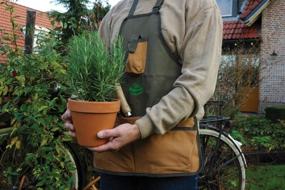 img 1 attached to Esschert Design Canvas Tool Apron: Practical and Durable Workwear for All Your Tools