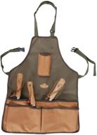 esschert design canvas tool apron: practical and durable workwear for all your tools logo