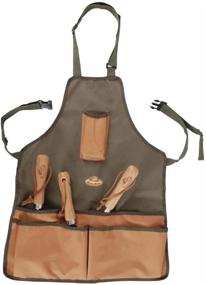 img 3 attached to Esschert Design Canvas Tool Apron: Practical and Durable Workwear for All Your Tools