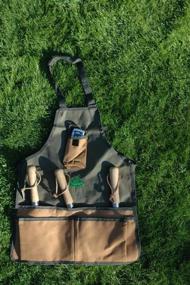 img 2 attached to Esschert Design Canvas Tool Apron: Practical and Durable Workwear for All Your Tools