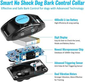 img 1 attached to 🐶 Uysocr Small Dog Bark Collar: Rechargeable & Waterproof Training Collar with No Pain, No Shock for Small to Medium Dogs