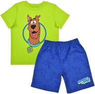 warner scooby 2 piece snack orange boys' clothing: comfort and style for your little adventure seekers logo