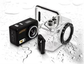 img 1 attached to Gear Pro ACTIV Action Camera: Full 1080p HD Video, 16MP Images, Waterproof Case, WiFi & Helmet Camera - Black