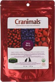 img 4 attached to 🍓 Cranimals Very Berry Organic Pet Antioxidant Supplement crafted with three of the healthiest berries worldwide.