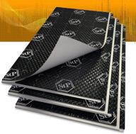 🚗 standartplast black silver 49 sqft 80 mil sound deadening noise control car butyl material self-adhesive automotive vibro insulation dampening mat noise insulator logo