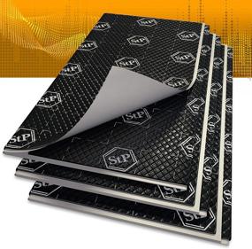 img 4 attached to 🚗 STANDARTPLAST Black Silver 49 sqft 80 mil Sound Deadening Noise Control Car Butyl Material Self-Adhesive Automotive Vibro Insulation Dampening Mat Noise Insulator