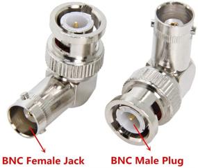 img 3 attached to BNC Right Angle Adapter 5-Pack for Scanner, Camera, Ham Radio: RFAdapter BNC Male to BNC Female Connector Coupler - Antenna Accessory