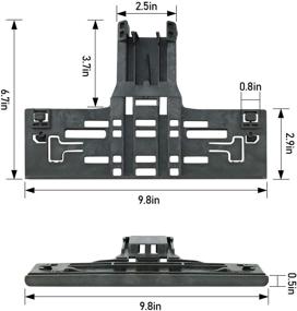 img 2 attached to 🔧 Enhanced Upper Rack Adjuster (W10546503) & Top Rack Adjuster (W10195840) + Rack Adjuster (W10195839) + Arm Clip-Lock (8pcs - W10250160) – Replacement Kit for Whirlpool Kitchenaid Dishwasher