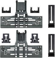 🔧 enhanced upper rack adjuster (w10546503) & top rack adjuster (w10195840) + rack adjuster (w10195839) + arm clip-lock (8pcs - w10250160) – replacement kit for whirlpool kitchenaid dishwasher логотип