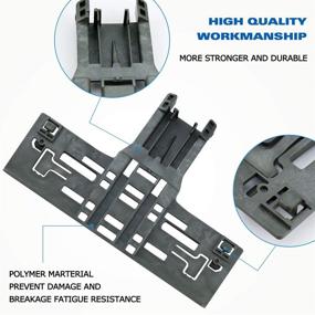 img 1 attached to 🔧 Enhanced Upper Rack Adjuster (W10546503) & Top Rack Adjuster (W10195840) + Rack Adjuster (W10195839) + Arm Clip-Lock (8pcs - W10250160) – Replacement Kit for Whirlpool Kitchenaid Dishwasher