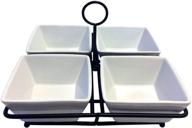 bowl condiment dish rack set logo