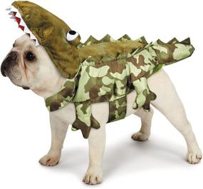 img 1 attached to 🐊 Large Zack and Zoey Camo Alligator Costume for Dogs