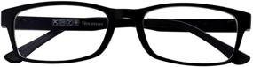 img 3 attached to Black Frame Reading Glasses +4.25 for Men and Women - Office Eyewear Eyeglasses