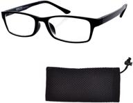 black frame reading glasses +4.25 for men and women - office eyewear eyeglasses logo