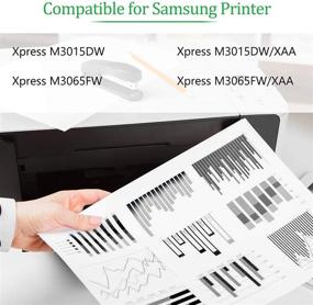 img 3 attached to 🖨️ GREENCYCLE Compatible Toner Cartridge for Samsung Xpress M3015DW/M0365FW Printer - High Yield Black, 2-Pack