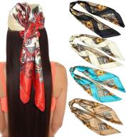 women's accessories and scarves & wraps: trendy head scarf bandanas in inches logo