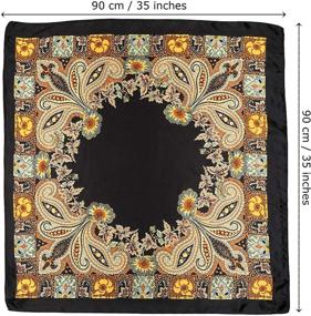 img 3 attached to Women's Accessories and Scarves & Wraps: Trendy Head Scarf Bandanas in Inches