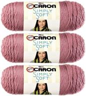 🍷 пряный вишневый вино caron simply soft yarn solids (3 упаковки) - h97003-9722 логотип