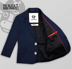 img 2 attached to Black Bianco Buttons: Premium Boys' Suits & Sport Coats with Treasure-Inspired Charm