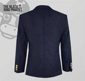 img 1 attached to Black Bianco Buttons: Premium Boys' Suits & Sport Coats with Treasure-Inspired Charm