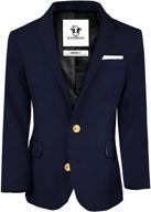 black bianco buttons: premium boys' suits & sport coats with treasure-inspired charm logo