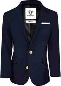 img 4 attached to Black Bianco Buttons: Premium Boys' Suits & Sport Coats with Treasure-Inspired Charm