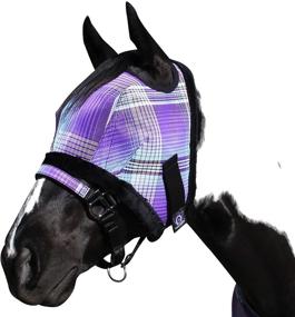 img 4 attached to 🐴 Kensington Signature Horse Fly Mask with Cozy Fleece Trim