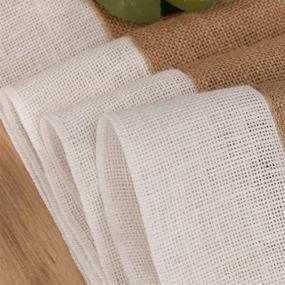 img 3 attached to Burlap Table Runners: The Perfect Kitchen Runner for Added Style and Functionality