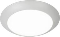 contemporary disc energy star led flush mount in large - wac lighting fm-306-930-wt 3000k soft white логотип