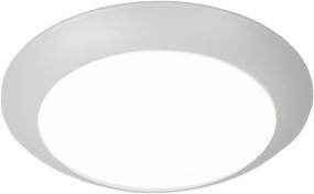 img 4 attached to Contemporary Disc Energy Star LED Flush Mount in Large - WAC Lighting FM-306-930-WT 3000K Soft White