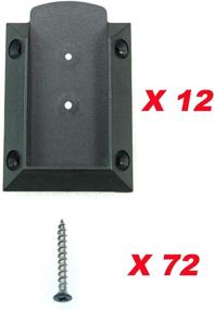 img 3 attached to 🔧 KASTFORCE 12pcs 2x4 (1.5x3.5) Deck Railing Brackets Connectors for Railing Wood Post - Includes 72pcs Stainless Black Coating Screws (KF4012)