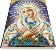 📔 diamond painting notebook daily planner & journal for writing, embroidery, and diamond cross stitch craft – christmas gifts – 64 sheets a5 / 5.6x8.1inch (blessed virgin mary) logo