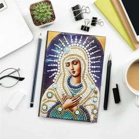 img 3 attached to 📔 Diamond Painting Notebook Daily Planner & Journal for Writing, Embroidery, and Diamond Cross Stitch Craft – Christmas Gifts – 64 Sheets A5 / 5.6X8.1inch (Blessed Virgin Mary)