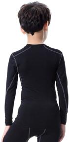 img 3 attached to 👕 Детская компрессионная футбольная майка: оптимальная атлетическая производительность и активная одежда
