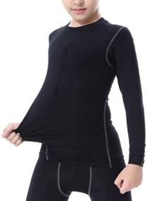 img 2 attached to 👕 Детская компрессионная футбольная майка: оптимальная атлетическая производительность и активная одежда
