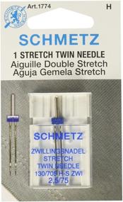 img 1 attached to 🧵 SCHMETZ Twin Stretch Machine Needle Size 2.5/75 - High-Quality 1ct Needle for Stretch Fabrics