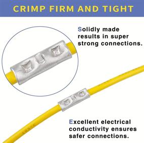 img 1 attached to Haisstronica Non Insulated Connectors Electrical Terminal