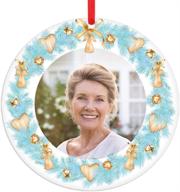 🎄 waahome 3'' memorial christmas picture frame ornaments - christmas in heaven angel tree decorations logo