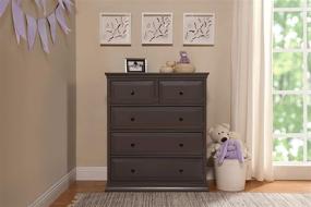 img 3 attached to Davinci Slate 5-Drawer Tall Dresser - Signature Collection