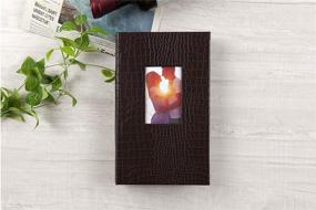 img 3 attached to 📸 Potricher Brown Leather Photo Album - Holds 300 4x6 Photos for Family, Wedding Anniversary, Baby, Vacation - 300 Pockets