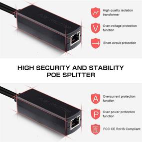 img 2 attached to 💡 Активный адаптер PoE Splitter - 48V на 12V, соответствует стандарту IEEE 802.3af, 10/100 Мбит/с - Набор из 2 штук.