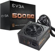 evga 110-bq-0600-k1 600 bq: 600 вт полумодульный источник питания с вентилятором fdb, эффективностью 80+ bronze и гарантией на 3 года логотип